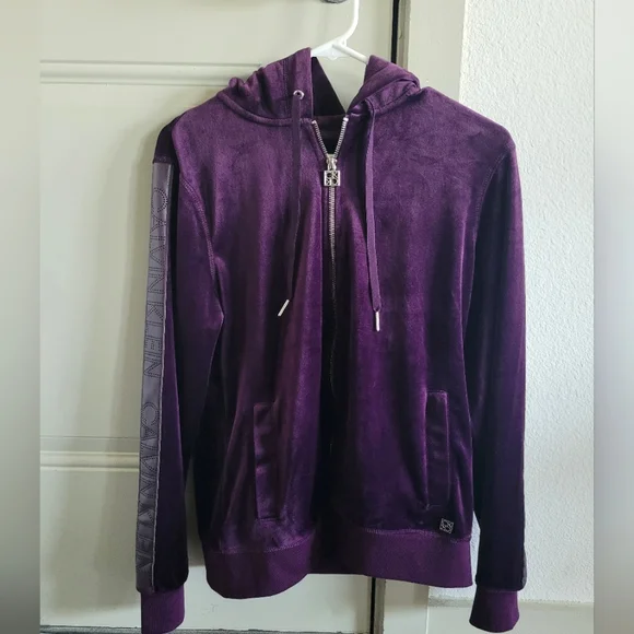 Calvin Klein Velvet zip up jacket